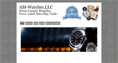 Desktop Screenshot of amwatches.net