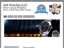 Tablet Screenshot of amwatches.net